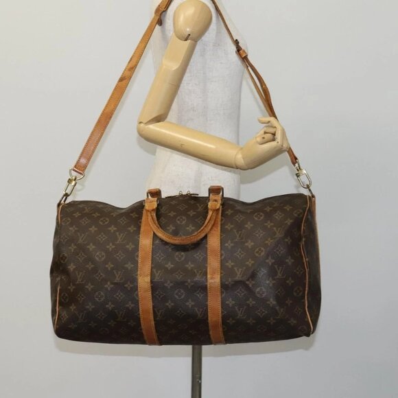 LOUIS VUITTON Monogram Keepall Bandouliere 50 Boston Bag - Picture 1 of 16